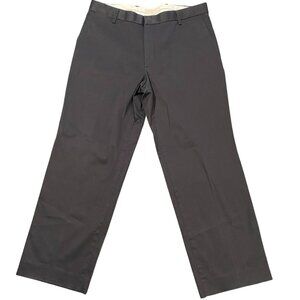 Dockers Mens Chinos 36x30 Black Straight Fit Cotton Blend